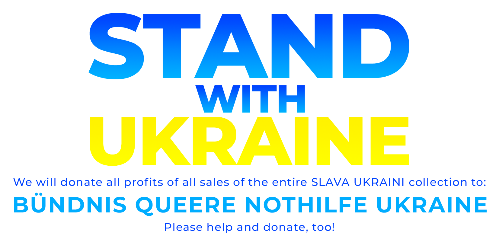 Slava Ukraini! Stand With Ukraine!